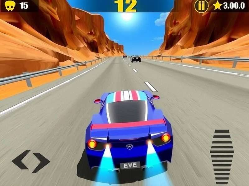Intense Racing Action in Fast Racing 3D Fast Racing 3D Gameplay Screenshot